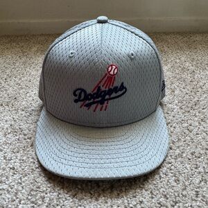 Los Angeles LA Dodgers Gray Jersey Mesh Cooperstown Logo 59FIFTY New Era Hat 7